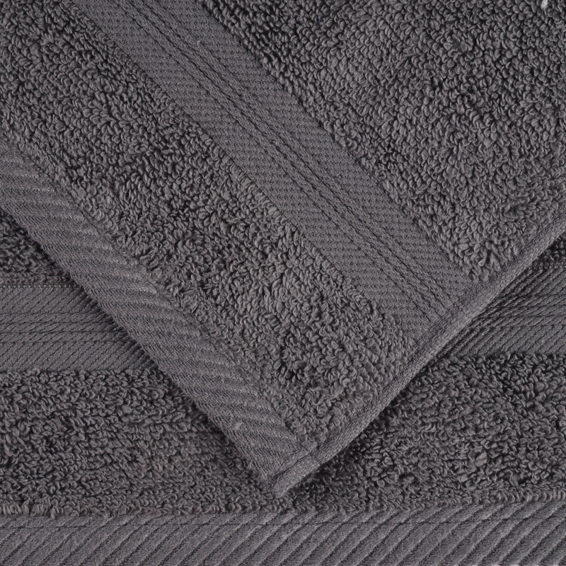 Ensemble de serviettes en coton Selda Smart Dry, Gris