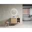 Meuble-lavabo mural avec lavabo en céramique et tablettes de rangement-1804754158