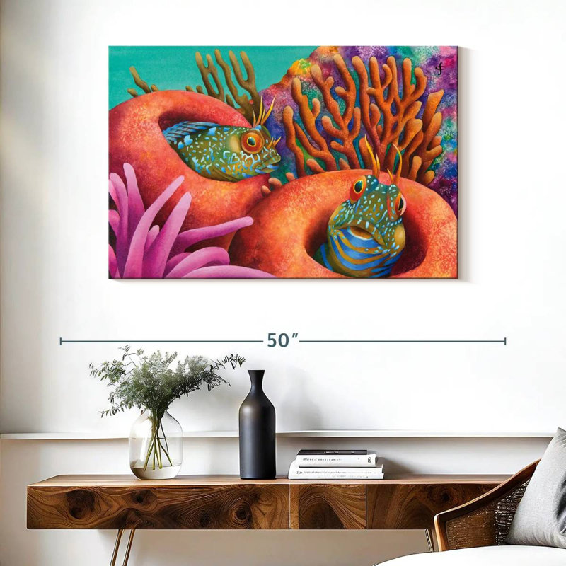 Brampt Seaweed Blennies, 26" H x 39" W