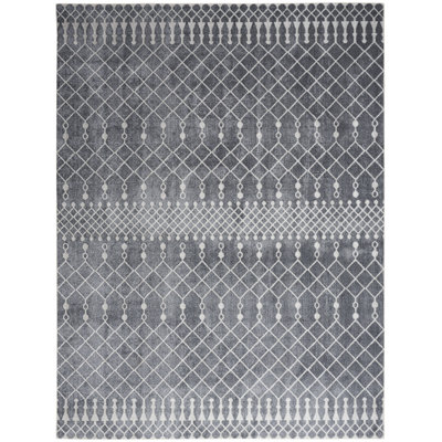 Dakota Fields Burrillville Machine Washable Denim Bohemian Indoor Rug