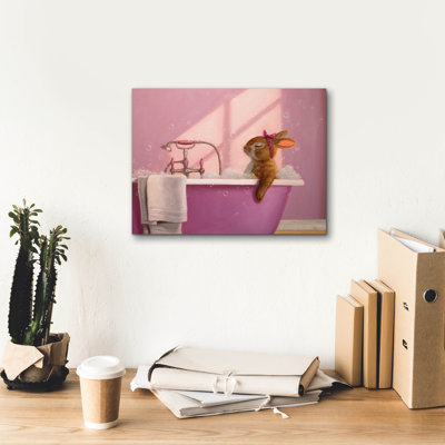 «Epic Graffiti» «The Bubble Bath» par Lucia Heffernan, art mural sur toile, 16 po x 12 po