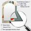 Serendipity Abstract Mid-Century Geometrics I - Miroir décoratif en forme d'arche abstraite sur métal-2121171299