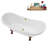 71" Streamline Clawfoot Tub,Tray,Drain and Clawfeet-101628946-102360909