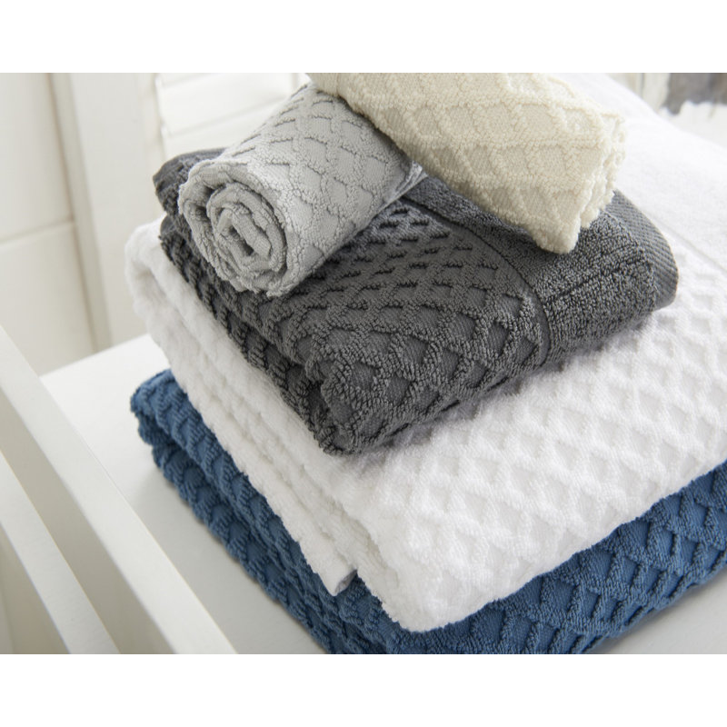 Ensemble de serviettes 100% coton ultra doux et absorbant, Vert pâle, Serviettes de bain - paquet de 4