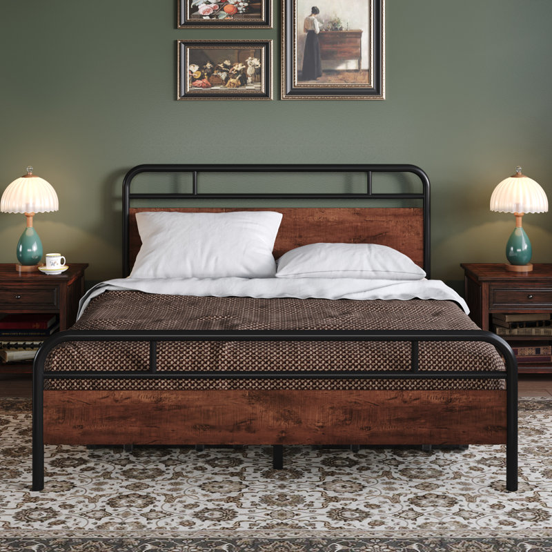 Aveana Platform Bed, Queen, Mahogany