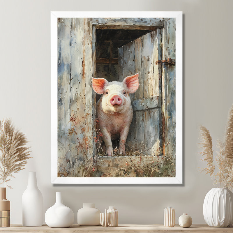 Donia - animaux, impressions sur toile, H 32 po x l 16 po, Reproduction encadrée d'une seule photo, Blanc