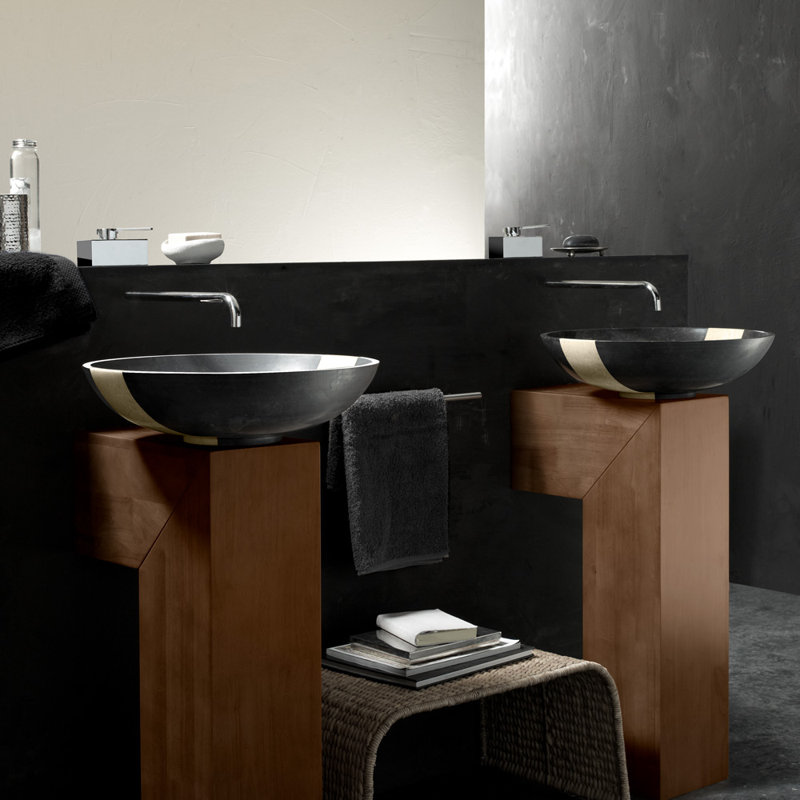 Copalto 18'' L Bathroom Sink, Black