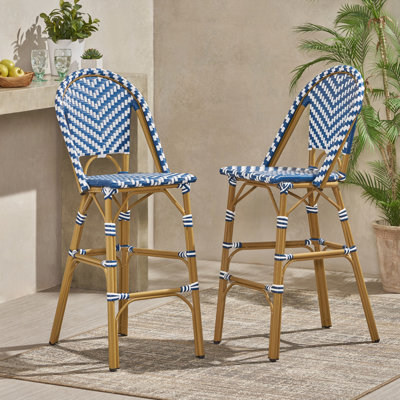Tabourets de bar en rotin PE