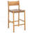 Hentges Woven Leather Counter Stool-329436525