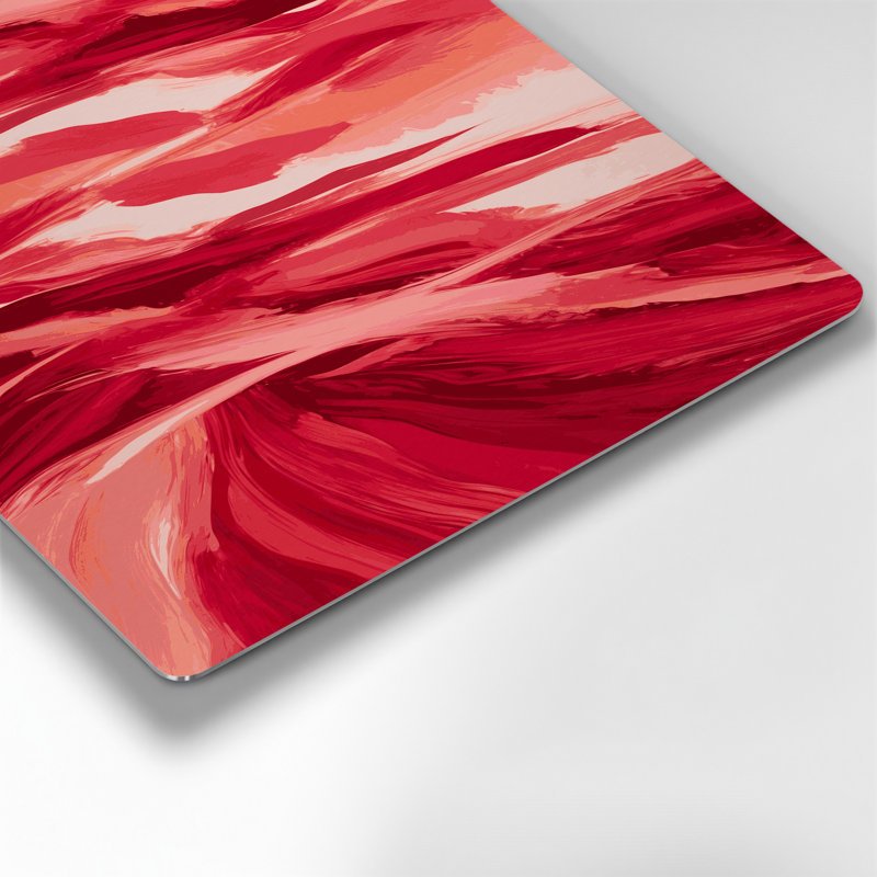 «Abstract Landscape 12», art mural en métal rouge, H 12 po x l 18 po