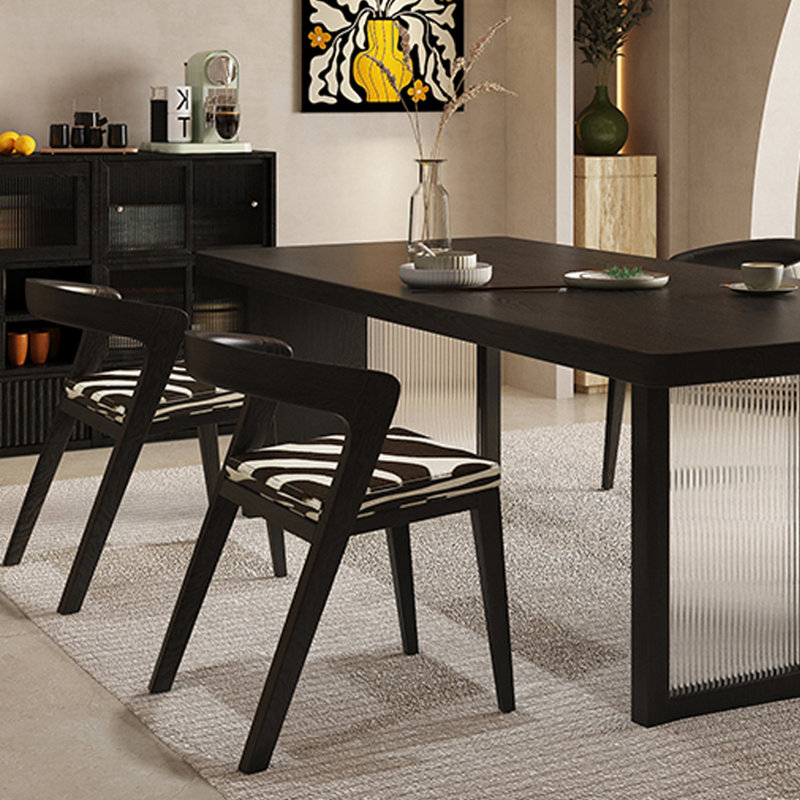 Grande table de bout en bois de frêne noir moderne, H 29,52 po x L 70,86 po x l 33,46 po