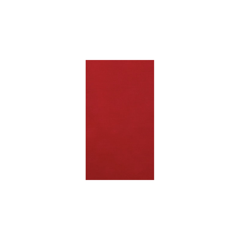 Pinkney Cotton Room Darkening Curtain Single Panel, Red
