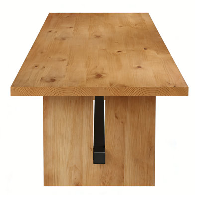 Bureau de direction en bois massif, bureau de direction rectangulaire