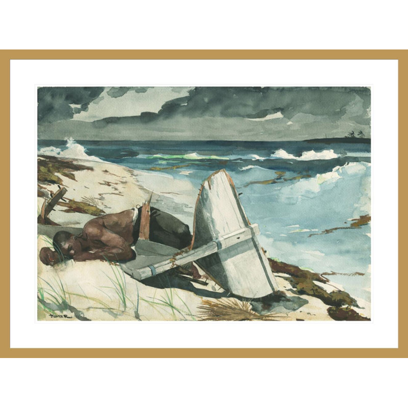 «After the Hurricane Bahamas» par Winslow Homer, impression giclée sur cadre, H 31,36 po x l 41,5 po