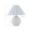 Lampe de table 19,5 "avec abat-jour en lin Ifeyinwa Madison, blanc