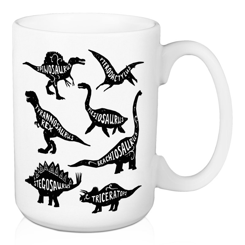 Grande tasse à café dinosaur names Vada