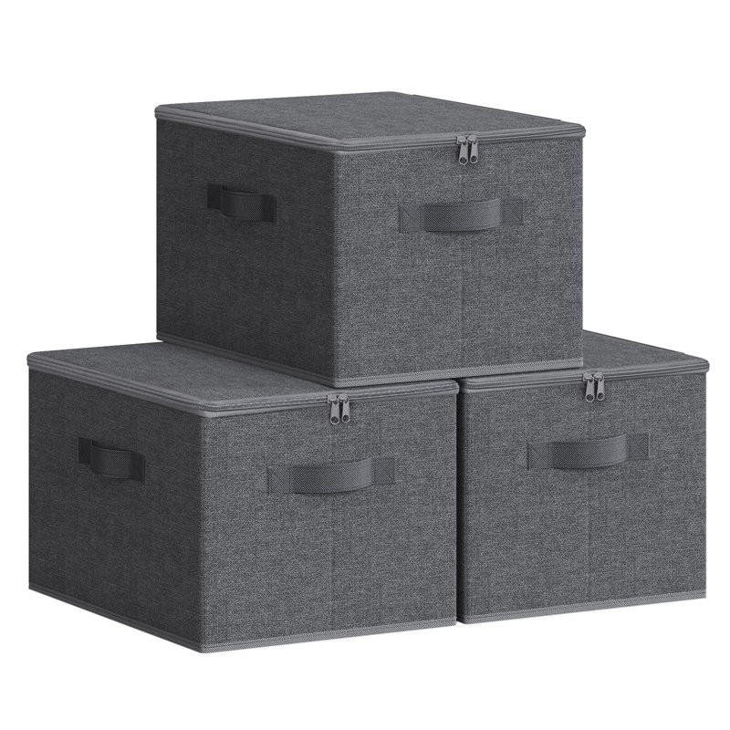 Songmics 40x30x25cm Fabric Storage Tub & Tote