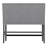 Gray Upholstered Bench With Back