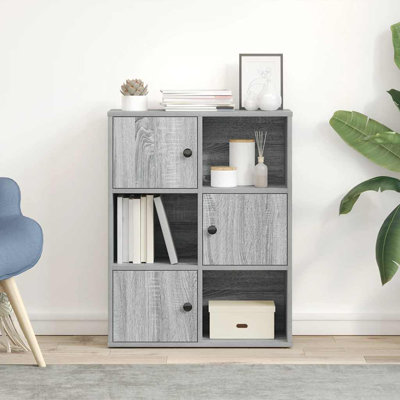 Bookcase 60X24x76.5 Cm Engineered Wood