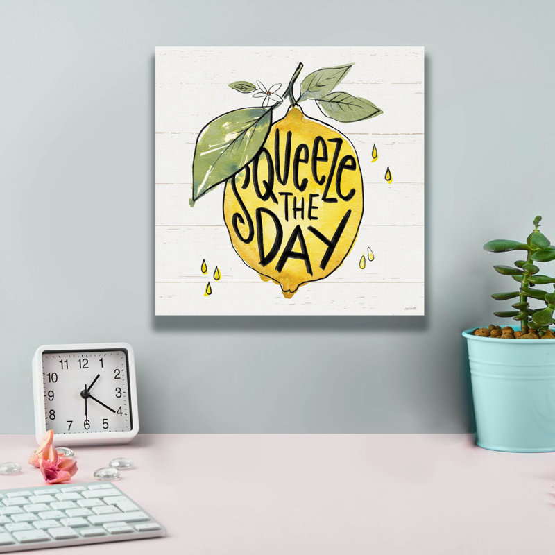 «Lemonade Stand 6» par Anne Tavoletti, art mural sur toile, 26 po x 26 po, H 12 po x l 12 po x P 0,75 po