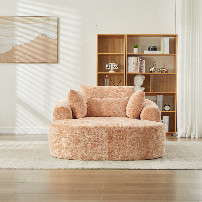 Upholstered Chaise Lounge, Pink