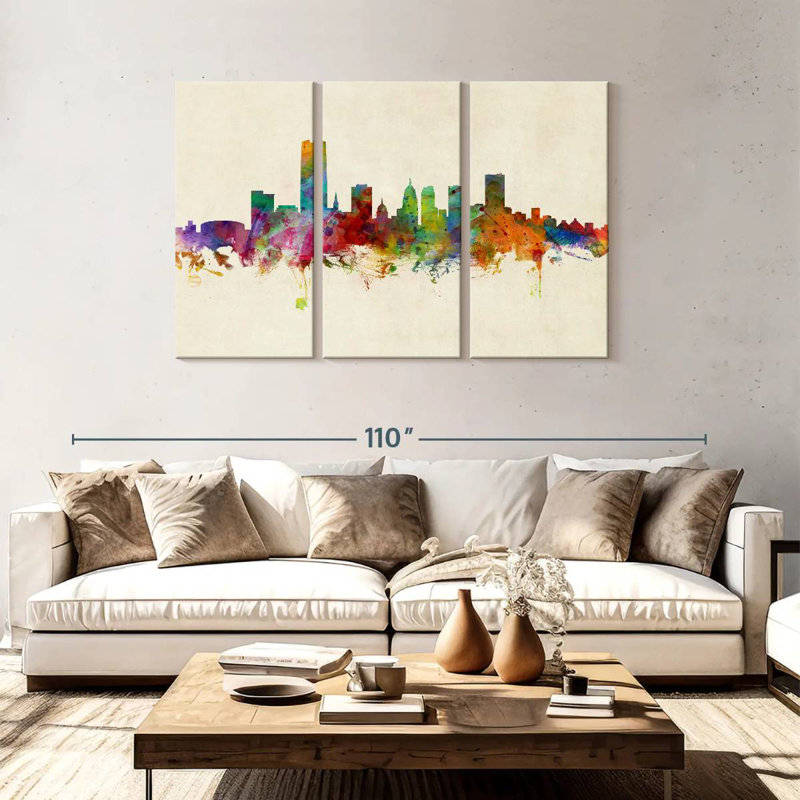Oklahoma City Skyline III, 48" H x 74" W
