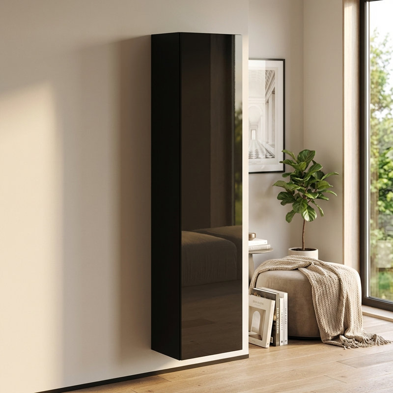 Booky 15.8" 40 Black Bookcase, Black