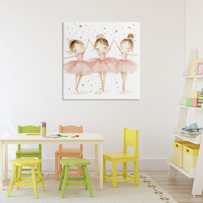 Trio Of Ballerinas Canvas, design by Creative Studio