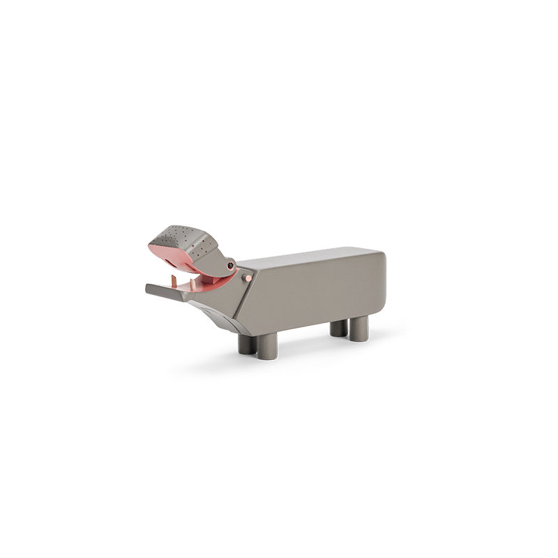 Hippopotame liliput - gris, H 2,4 po x l 5,5 po x P 1,4 po