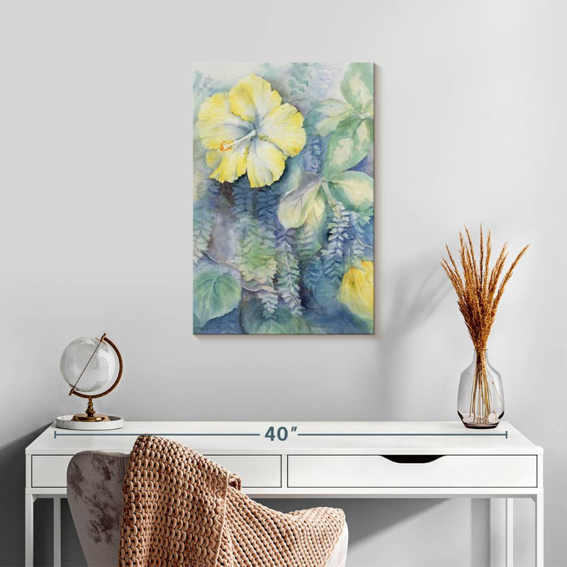 Harnek Hibiscus Yellow, 24" H x 16" W