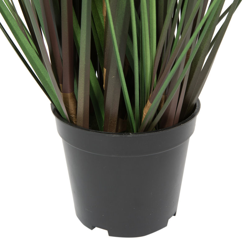Artificial Straight Grass and Cattails, 24" H x 12" W x 12" D