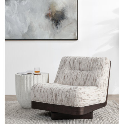Crandall Upholstered Swivel Accent Chair