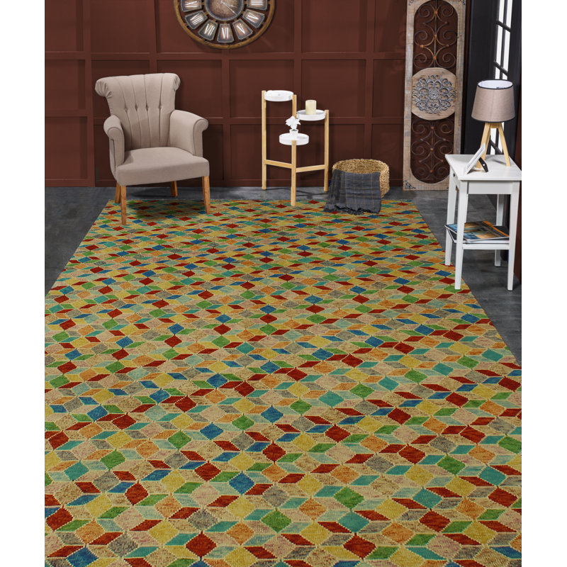 Kavilash One-of-a-Kind 6'7 X 9'6 New Age Wool Area Rug in Rust