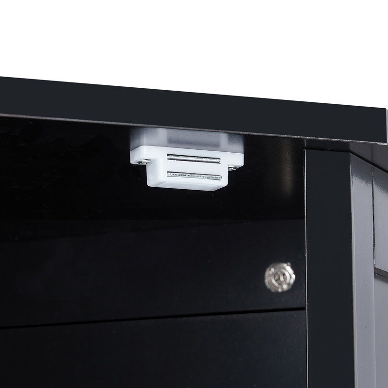 Armoire de salle de bain ajustable, Noir