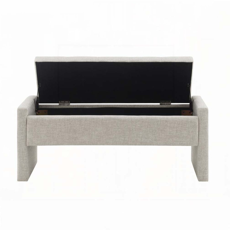 Modern Bed End Bench with Storage,Upholstered Large Foot Rest Stool, Comfy Window Vanity Bench for Living Room,Bedroom,Dorm,Coffee Table,Linen