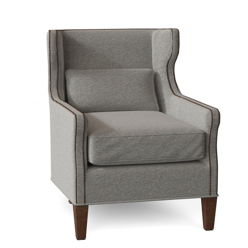 Fauteuil à oreilles l 28 po Percy, Noyers, 9401 Ivoire