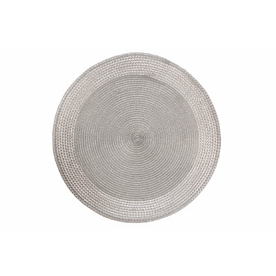 Vinyl No Pattern Round Placemat
