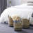 Seagrass Handmade Two-Toned Brown Decorative and Functional Storage Basket with Handles