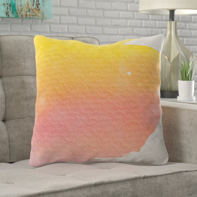 Outdoor Reversible Throw Pillow, Microsuede, Indoor