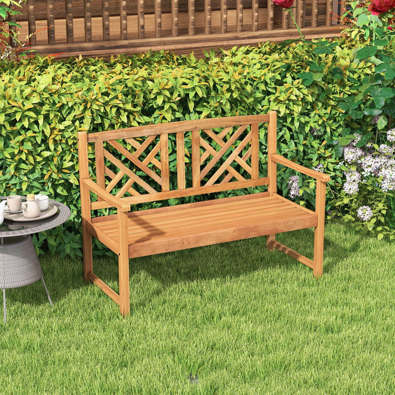 Athanas Solid Wood Traditional Bench
