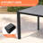 84’‘ L  Rectangular Outdoor Dining Table with Umbrella Hole and Aluminum Frame  -571346934-571346891