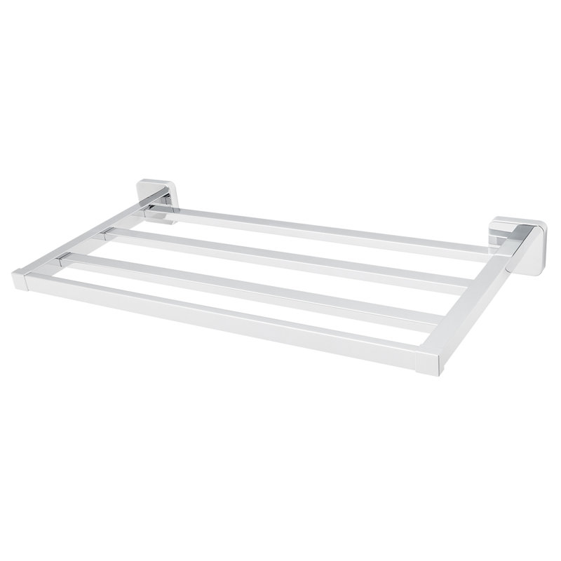 Kubos Wall Mounted Towel Rack, Polished Chrome