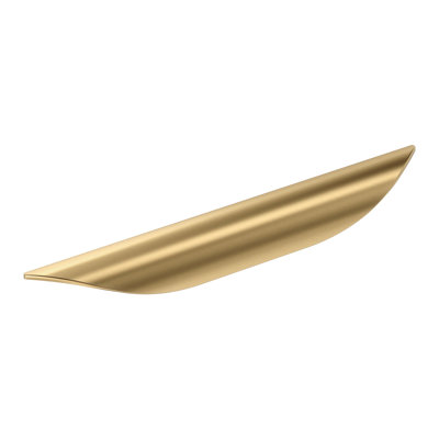 Current 6-5/16 inch (160mm) Center-to-Center Champagne Bronze Cabinet Pull - 10 Pack