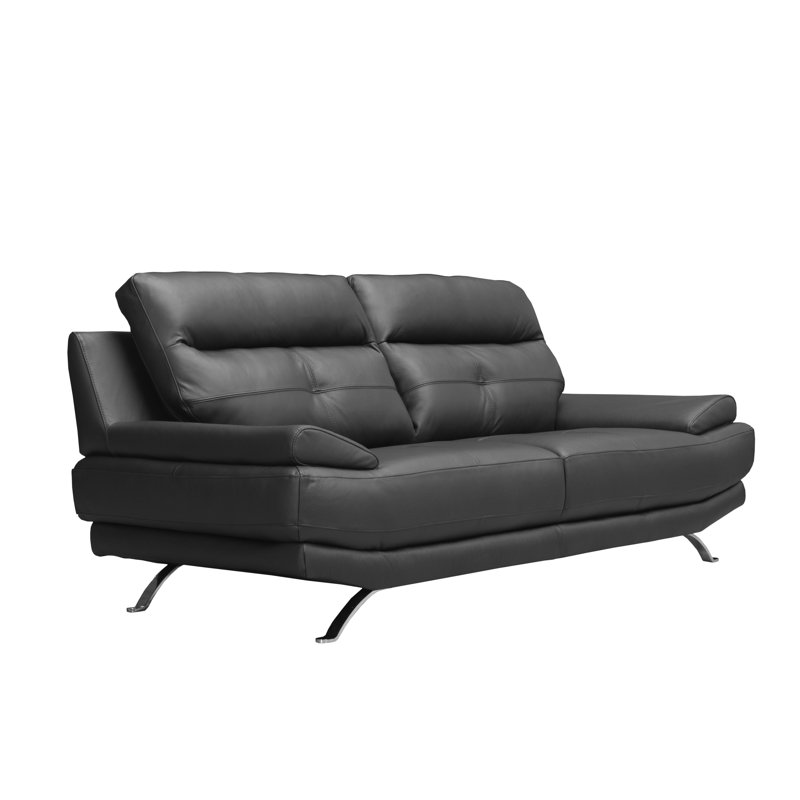 London 2 Seater Sofa Wider Seat Width, Black