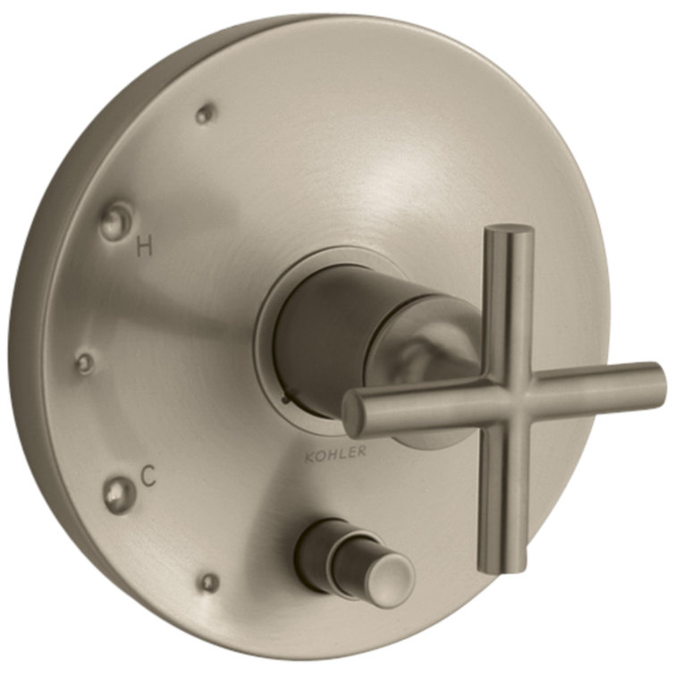 Purist® Rite-Temp Pressure-Balancing Valve Trim with Cross Handles