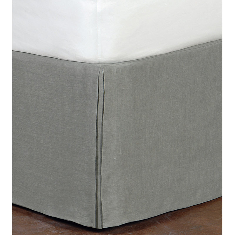 Breeze Pleated Bed Skirt, King, Slate