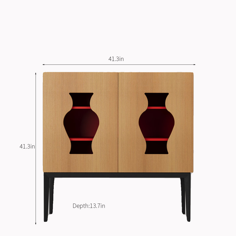 Solid Wood Accent Cabinet