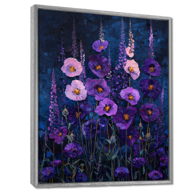 Wildflower Purple Midnight Bloom I - Wildflowers Wall Art