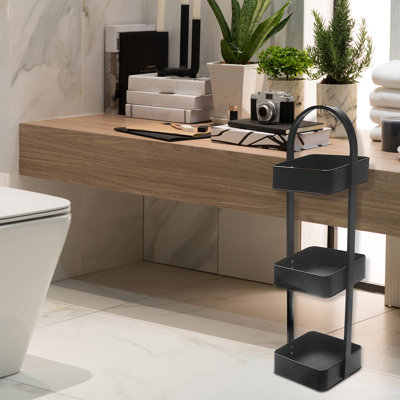 Porte-revues avec plateau en bois