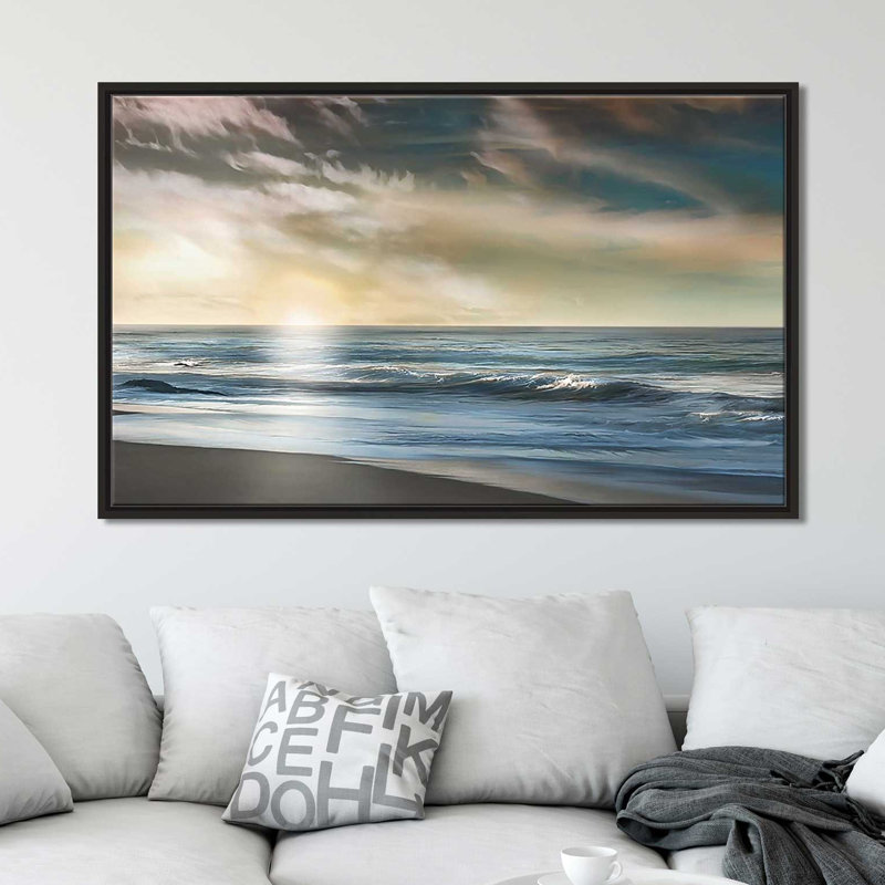 «The Promise», reproduction, H 39,5 po x l 63,5 po x P 2 po, Cadre flottant noir